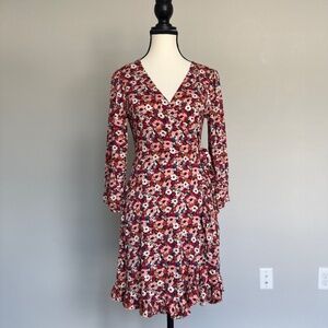 Stretch Floral Wrap Dress LEFTIES